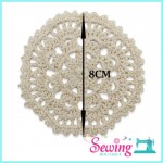 LACE - CROCHET-CHAIN OF PETAL-COTTON(CREAM)